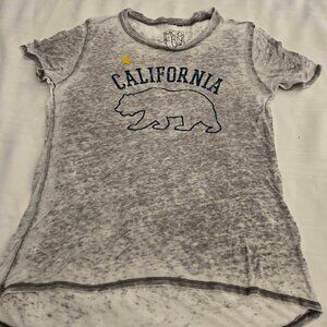 Women's Size Large Gray California Gray Short Sleeve Tee